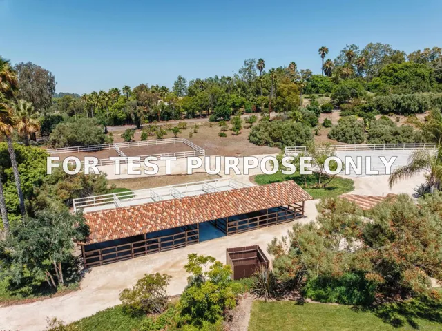 Demo/Test Data 4763 El Mirlo, Rancho Santa Fe, Ca 92067