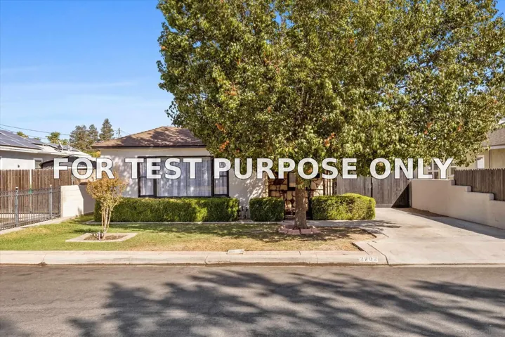 Demo/Test Data 2702 Worthington Ave, Bakersfield, Ca 93308