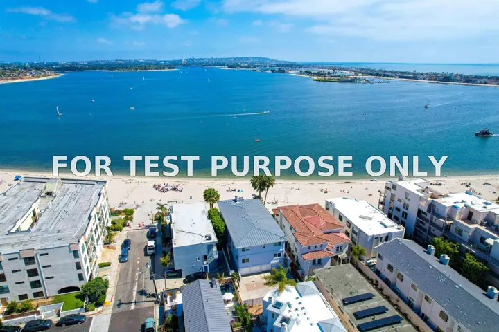 Demo/Test Data 1177 Pacific Beach Dr Unit A, San Diego, Ca 92109