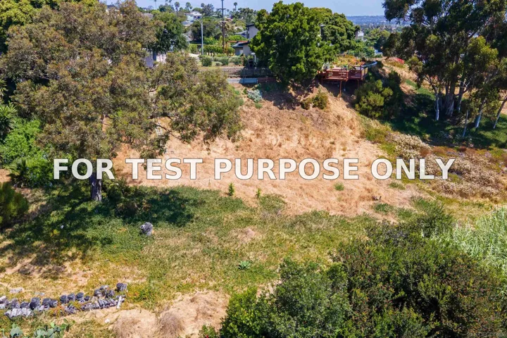 Demo/Test Data 3607 Oleander Drive, San Diego, Ca 92106