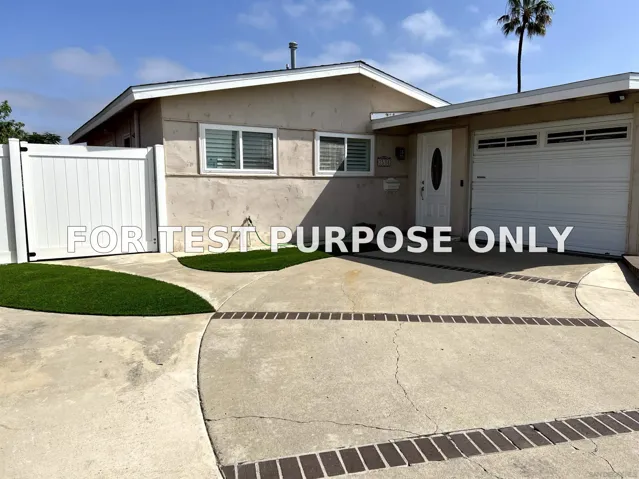 Demo/Test Data 3534 Mt. Everest Blvd., San Diego, Ca 92111