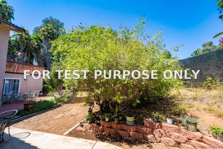 Demo/Test Data 10833 Challenge Blvd, La Mesa, Ca 91941