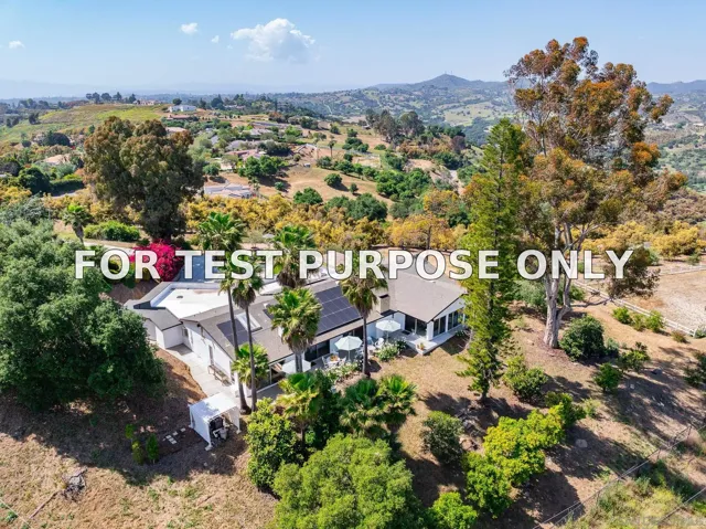 Demo/Test Data 4325 Citrus Ln, Fallbrook, Ca 92028