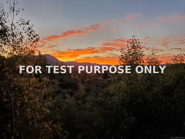 Demo/Test Data 2449 Nido Aguila, Alpine, Ca 91901