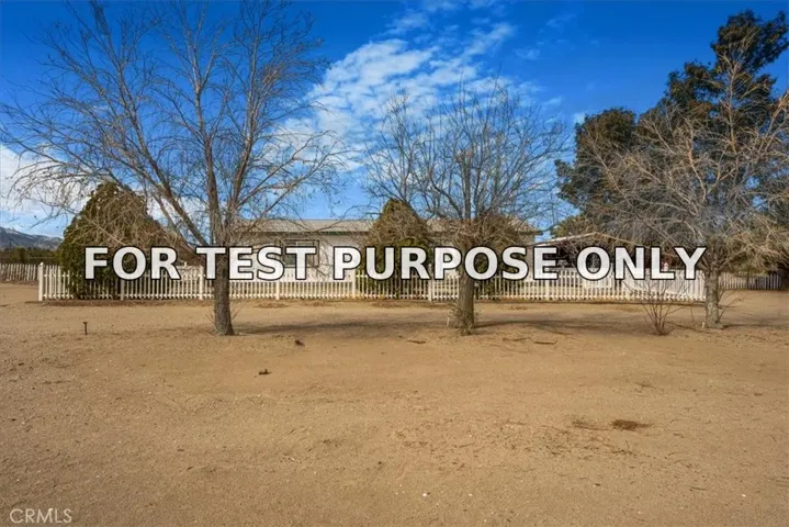 Demo/Test Data 13378 Paramount Road, Phelan, Ca 92371