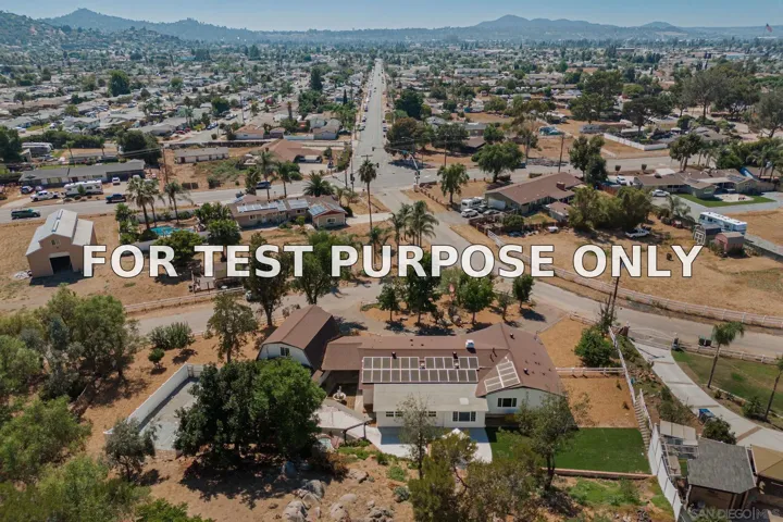 Demo/Test Data 1704 Balanced Rock Ln, El Cajon, Ca 92019