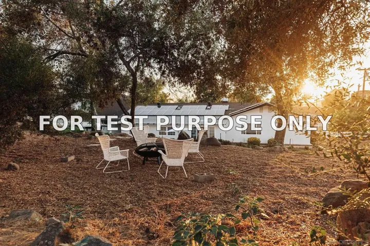 Demo/Test Data 1704 Balanced Rock Ln, El Cajon, Ca 92019