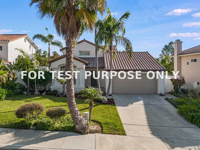 Demo/Test Data 3753 Hillview Way, Oceanside, Ca 92056