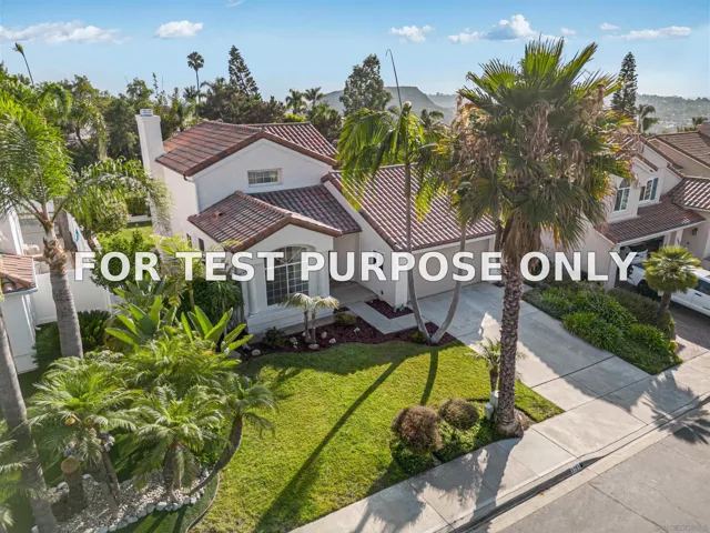 Demo/Test Data 3753 Hillview Way, Oceanside, Ca 92056