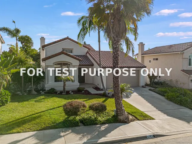 Demo/Test Data 3753 Hillview Way, Oceanside, Ca 92056