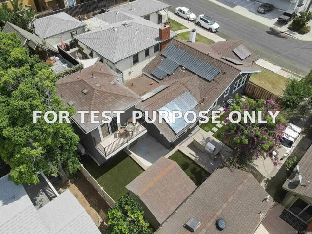 Demo/Test Data 3720 Georgia St, San Diego, Ca 92103