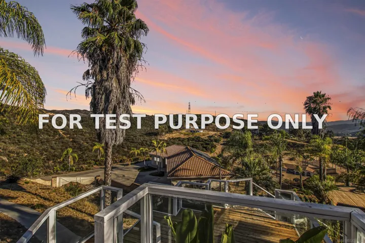 Demo/Test Data 12636 Calle De Rob, Poway, Ca 92064