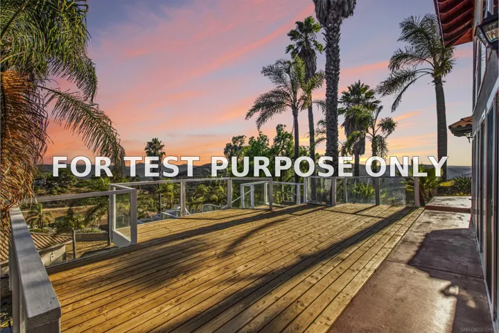 Demo/Test Data 12636 Calle De Rob, Poway, Ca 92064