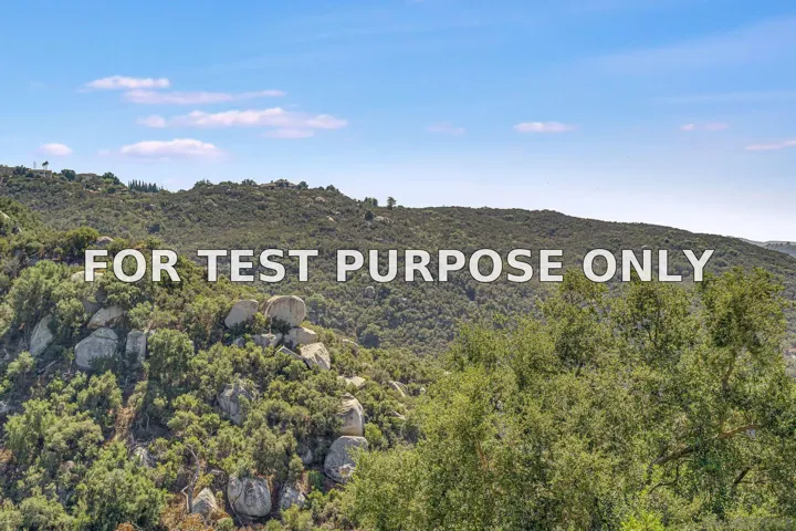 Demo/Test Data 9611 Indian Creek Way, Escondido, Ca 92026