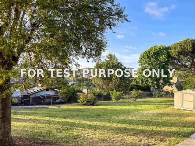 Demo/Test Data 2810 La Colina Dr, Escondido, Ca 92027