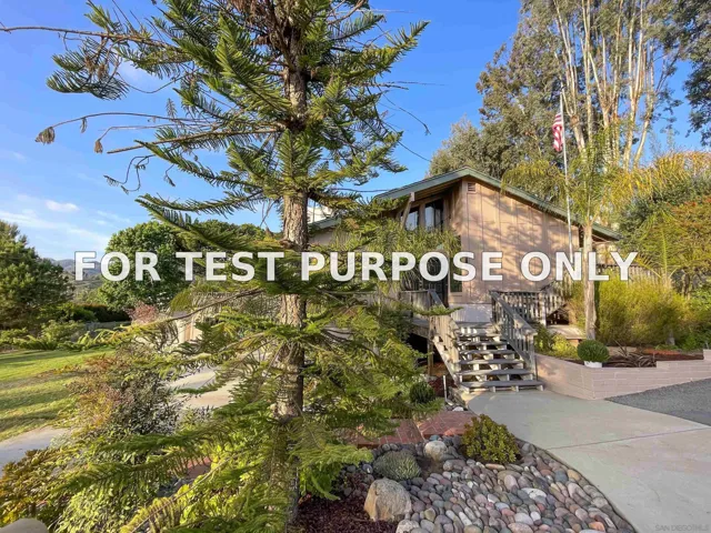 Demo/Test Data 2810 La Colina Dr, Escondido, Ca 92027