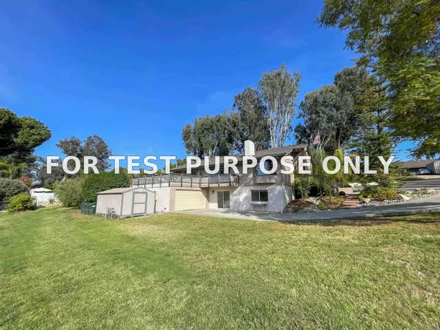 Demo/Test Data 2810 La Colina Dr, Escondido, Ca 92027