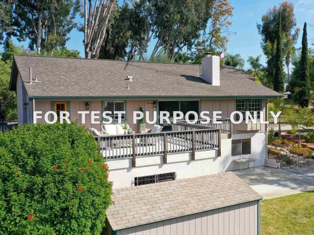 Demo/Test Data 2810 La Colina Dr, Escondido, Ca 92027