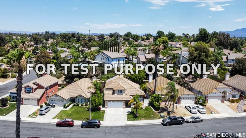 Demo/Test Data 29751 Calle Palmas, Temecula, Ca 92591