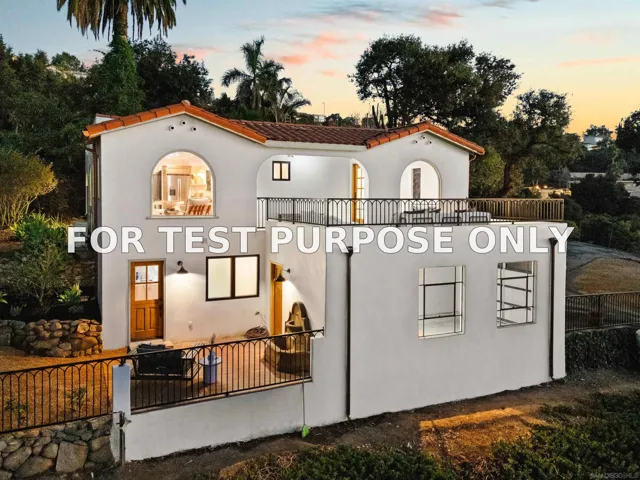 Demo/Test Data 1262 Horizon Rdg, El Cajon, Ca 92020