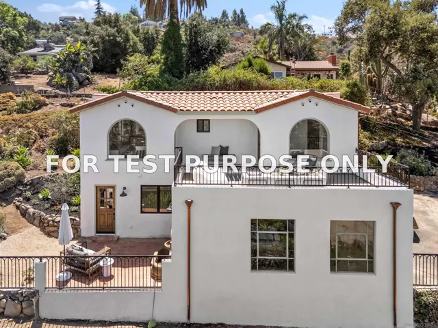 Demo/Test Data 1262 Horizon Rdg, El Cajon, Ca 92020