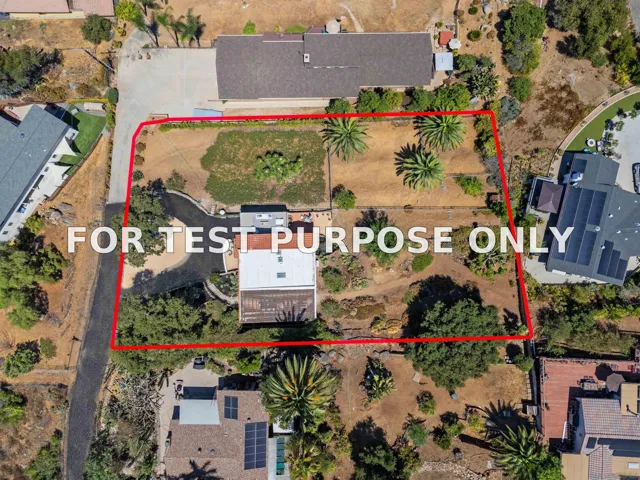 Demo/Test Data 1262 Horizon Rdg, El Cajon, Ca 92020