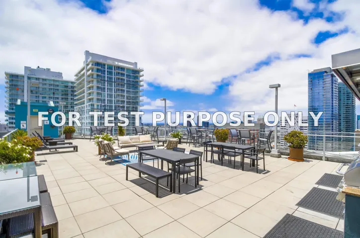 Demo/Test Data 1080 Park Blvd Unit 617, San Diego, Ca 92101