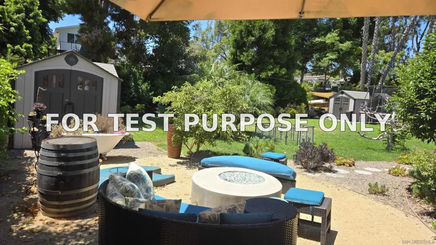Demo/Test Data 620 Cole Ranch Road, Encinitas, Ca 92024