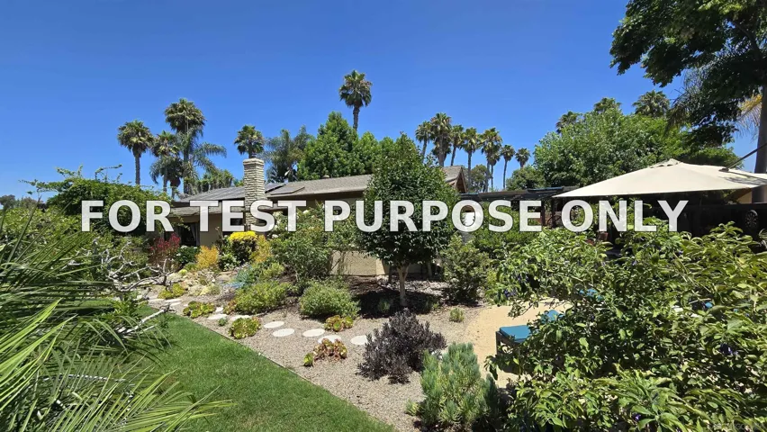 Demo/Test Data 620 Cole Ranch Road, Encinitas, Ca 92024