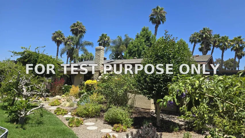 Demo/Test Data 620 Cole Ranch Road, Encinitas, Ca 92024