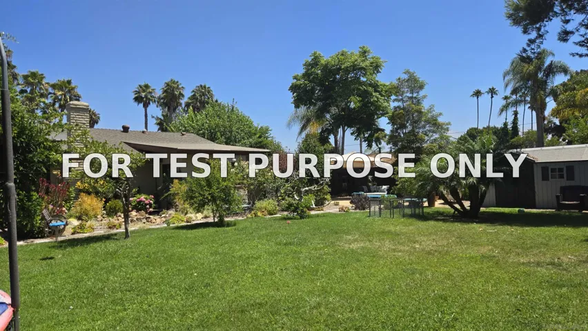Demo/Test Data 620 Cole Ranch Road, Encinitas, Ca 92024