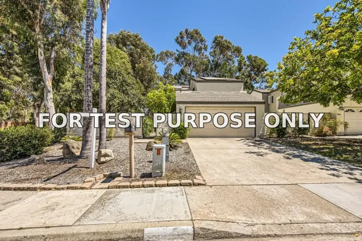 Demo/Test Data 10687 Portobelo Dr, San Diego, Ca 92124