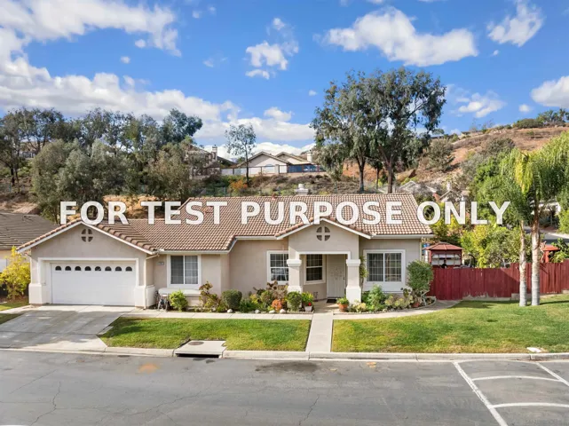 Demo/Test Data 1505 Knoll Park Gln, Escondido, Ca 92029
