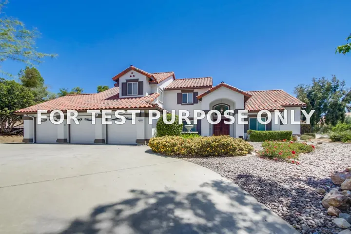 Demo/Test Data 477 Summerhill Vw, Alpine, Ca 91901