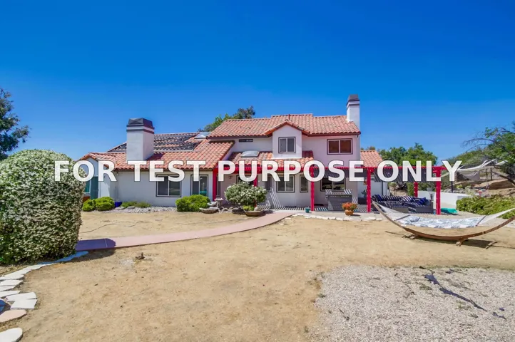 Demo/Test Data 477 Summerhill Vw, Alpine, Ca 91901