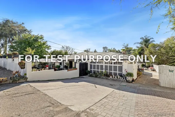 Demo/Test Data 1705 York Dr, Vista, Ca 92084