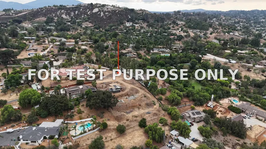 Demo/Test Data 802 Vista Grande Rd, El Cajon, Ca 92019