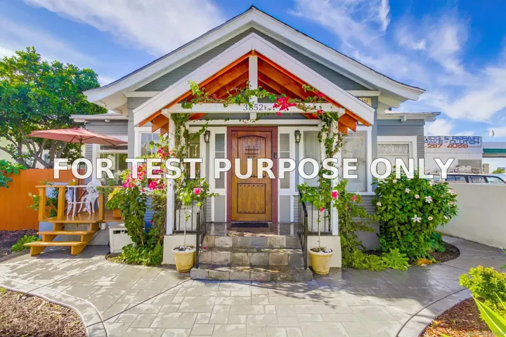 Demo/Test Data 3852-56 1st Ave, San Diego, Ca 92103
