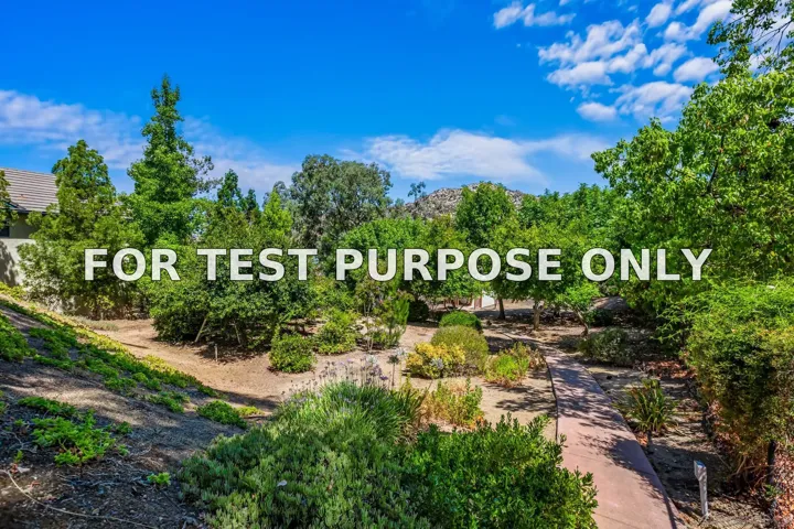 Demo/Test Data 26520 Love Ln, Ramona, Ca 92065