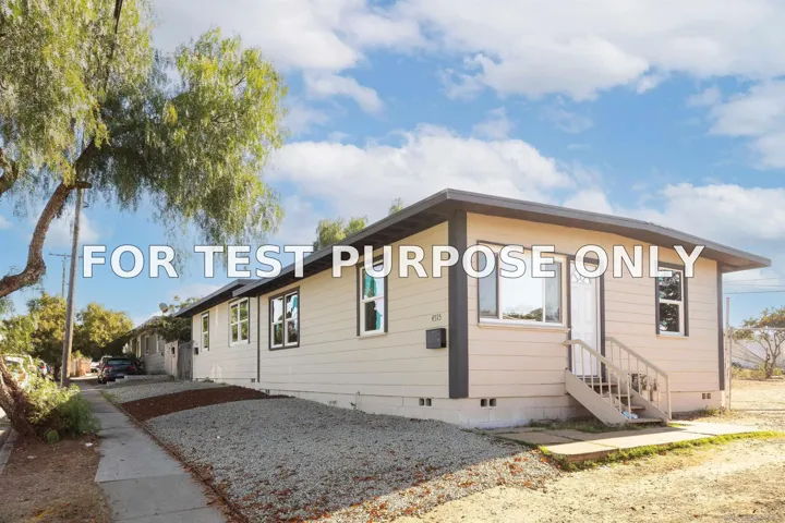 Demo/Test Data 4515-17 Hilltop Drive, San Diego, Ca 92102