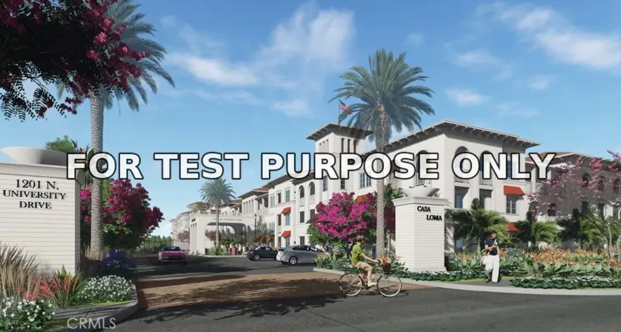 Demo/Test Data 1205 University St, Redlands, Ca 92374