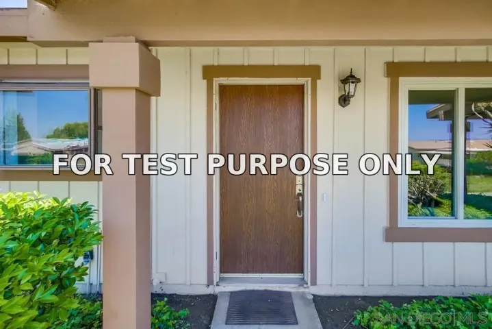 Demo/Test Data 4493 Ibis Way, Oceanside, Ca 92057