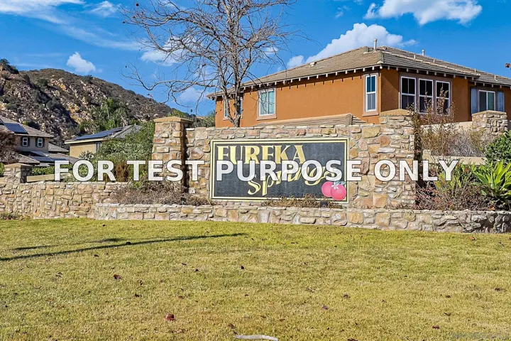 Demo/Test Data 3023 Wohlford Dr, Escondido, Ca 92027