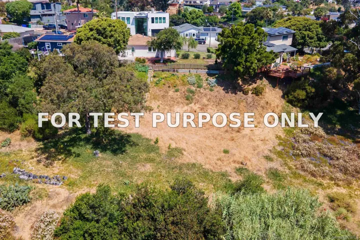 Demo/Test Data 3607 Oleander Drive, San Diego, Ca 92106