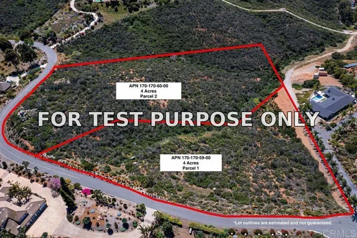 Demo/Test Data 0 Elevado, Vista, Ca 92084