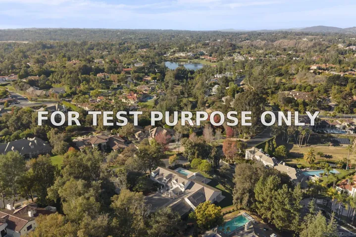 Demo/Test Data 17515 Circa Oriente, Rancho Santa Fe, Ca 92067