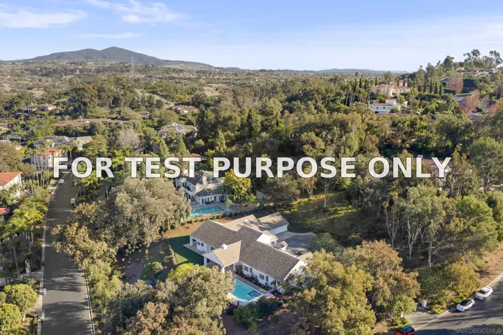 Demo/Test Data 17515 Circa Oriente, Rancho Santa Fe, Ca 92067