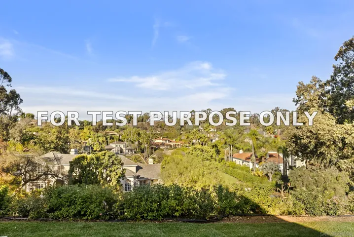 Demo/Test Data 17515 Circa Oriente, Rancho Santa Fe, Ca 92067