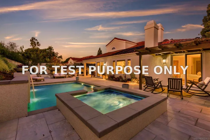 Demo/Test Data 14036 Via Marcala, San Diego, Ca 92130