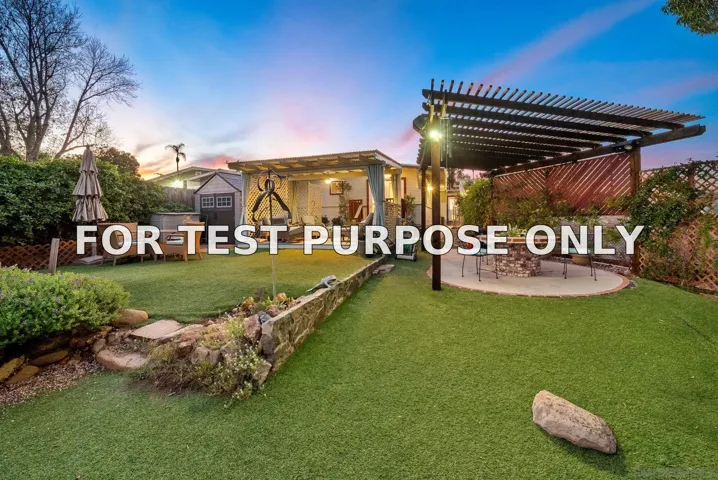 Demo/Test Data 5175 Benton Place, San Diego, Ca 92116
